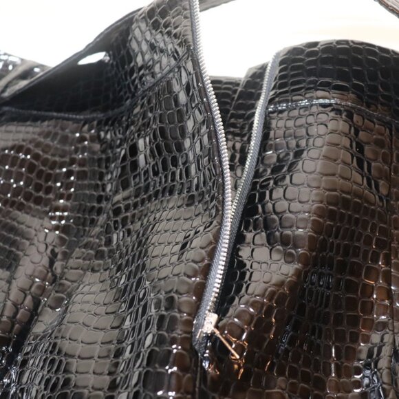 Eloquii X Refinery29 Faux Patent Black Skirt, Size 18, NWT - Picture 7 of 15